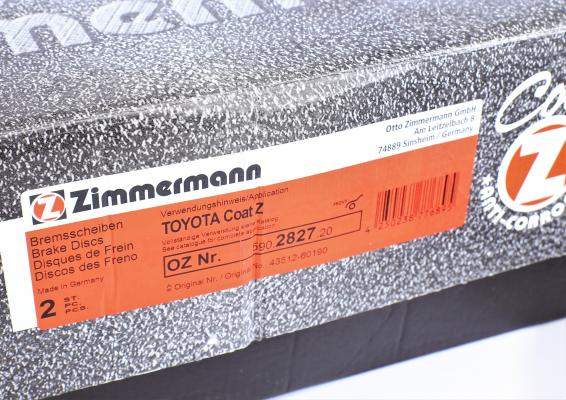 Тормозной диск 590282720 zimmermann